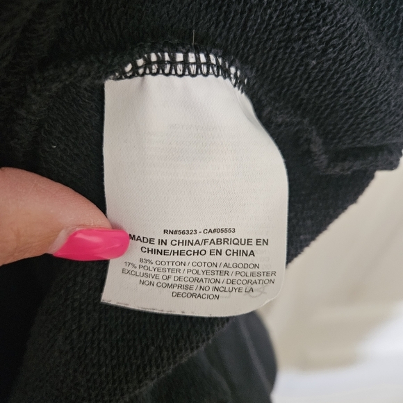 Nike Black Cropped Crewneck Sweatshirt S - Picture 7 of 8